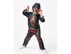 Child in an octopus pirate costume, with a mask and hat, against a white background.
