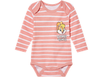 Roze prugasti bebi bodi sa printom Looney Tunes Lole Bani.