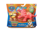 Playset Paw Patrol Dino Rescue com Rubble e Triceratops.