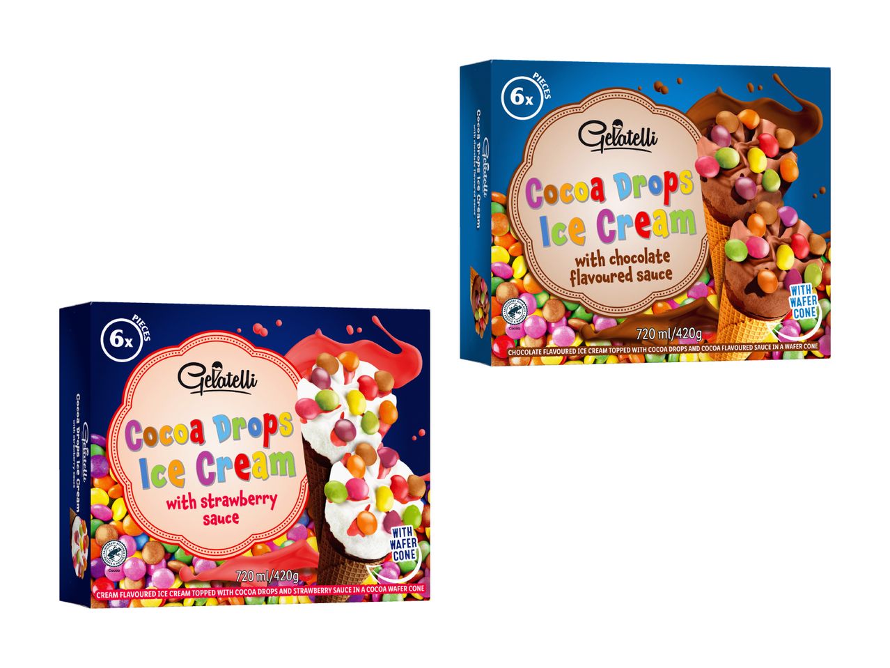Zwei Cadbury Schokoladenboxen