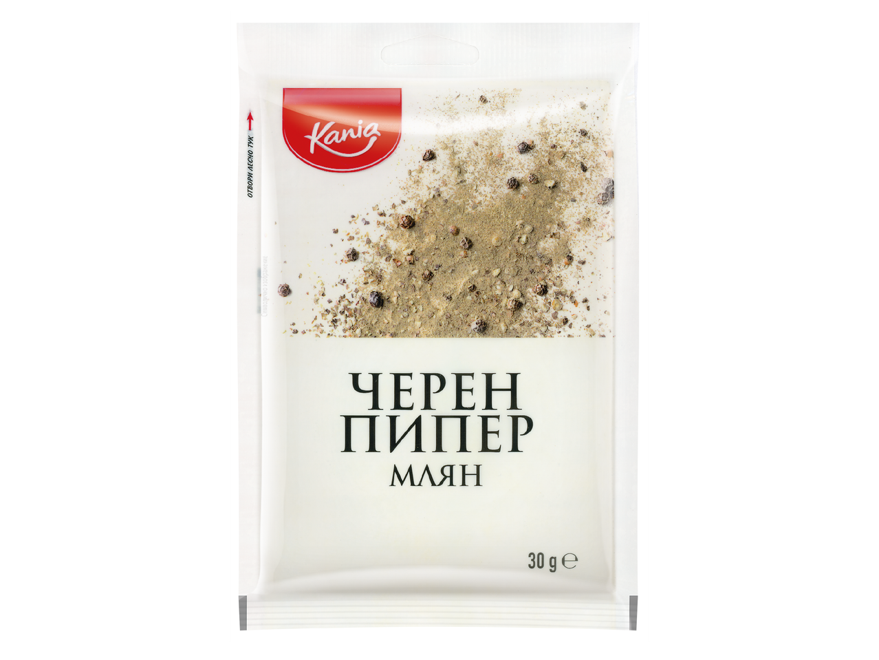 Пакетче млян черен пипер с тегло 30 грама.