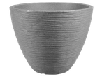 PARKSIDE Pflanzgefäß: Szürke virágtartó vízszintes texturált csíkokkal.