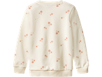 Moletom creme com flores marrons e rosas