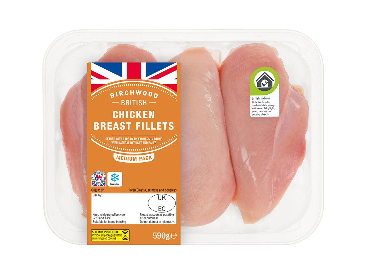 Go to full screen view: Birchwood Chicken Breast Fillets 650g - Image 1