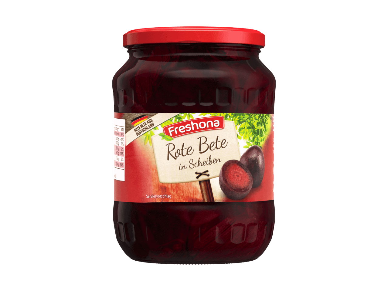 Freshona Rote Bete in Scheiben im Glas