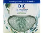 Qlear air freshener with pearls, lasting up to 6 weeks.