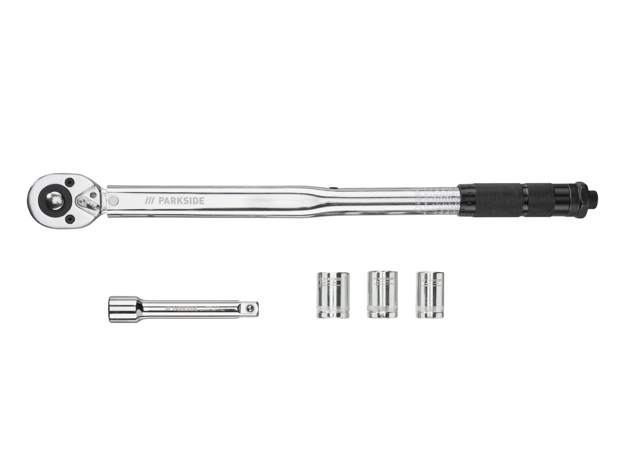 Moment ključ PARKSIDE sa nasadnim ključevima i produžetkom.