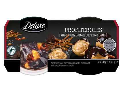 Profiterol cu caramel sărat 