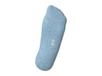 Light blue no-show sock with size 35-38 printed on the sole.