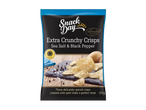 Snack Day: Īpaši kraukšķīgi čipsi ar jūras sāli un melniem pipariem, ierobežots izdevums.