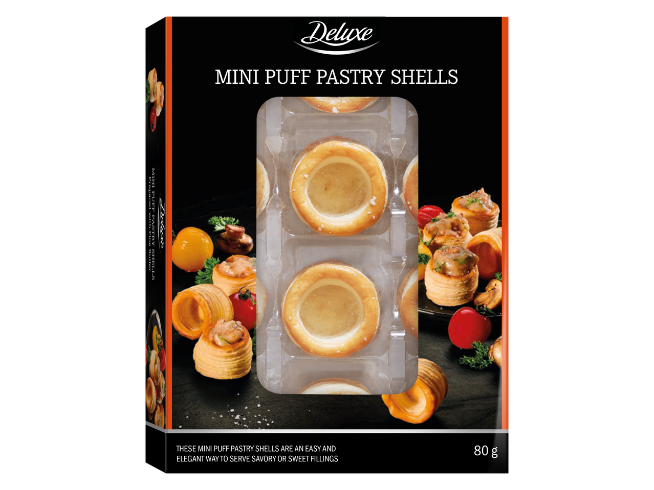 Deluxe mini pīrādziņu čaulītes: viegli pildāmas ar saldu vai sāļu pildījumu.