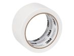A roll of white 3M masking tape with branding visible on the inner core.