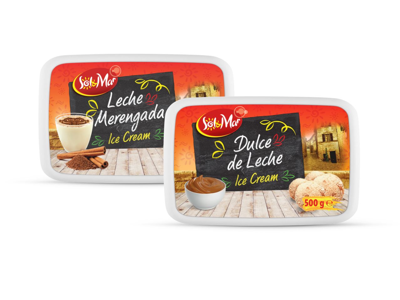 Dvije posudice Tu Mi Leche Manjar i Dulce de Leche kreme.