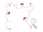 Halloween LED string lights with pumpkin, ghost, and bat shapes