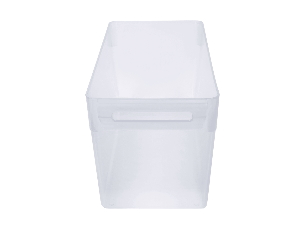 Bac de rangement transparent en plastique