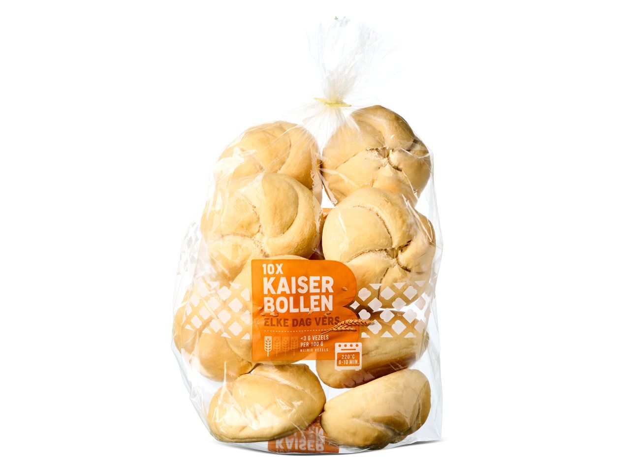 Zak Kaiserbroodjes: 10 verse broodjes.