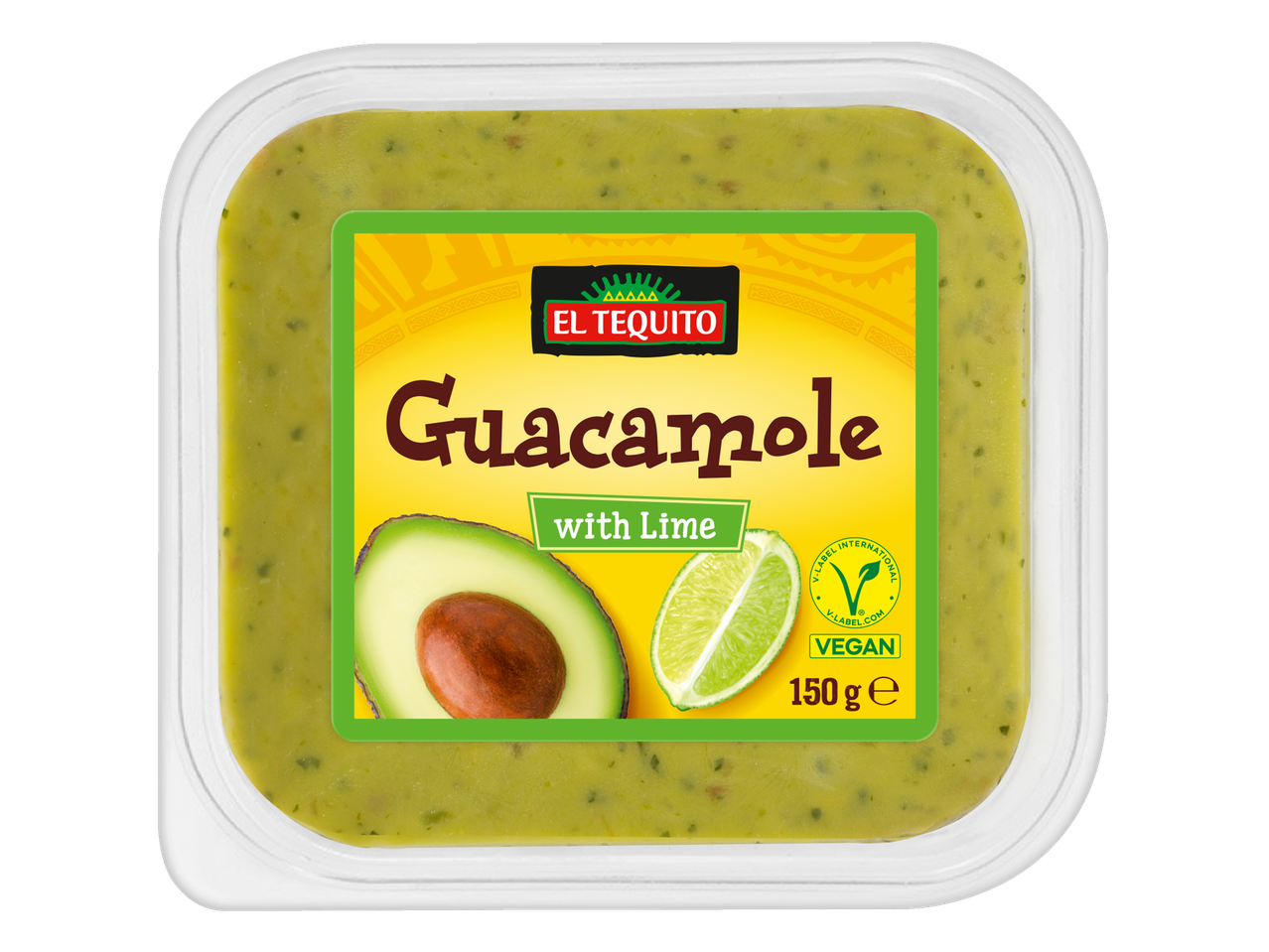 El Tequito veganiškas guacamole su laimais.