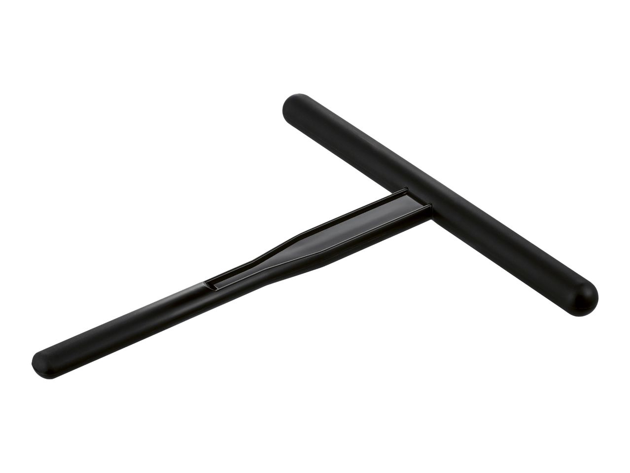 Black crepe spreader on a white background.