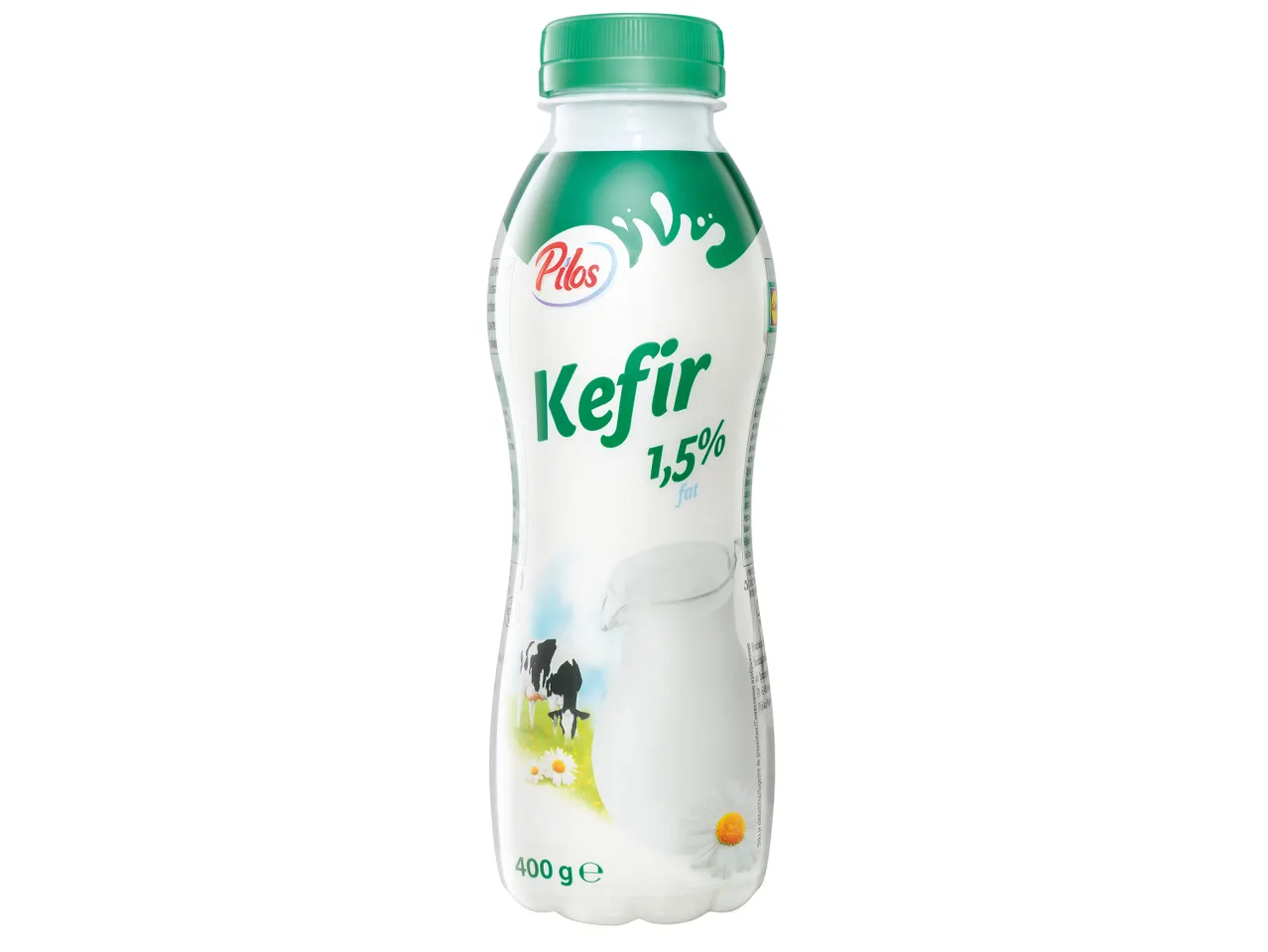 Бутилка кефир Пилос 1,5% м.д.ж.