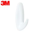 A white 3M Command hook on a white background.