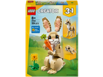 3-in-1 building set with rabbit, deer, and seal, 326 pieces, for ages 8+