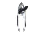 A silver and black OXO Good Grips can opener.