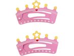 Two pink hair clips