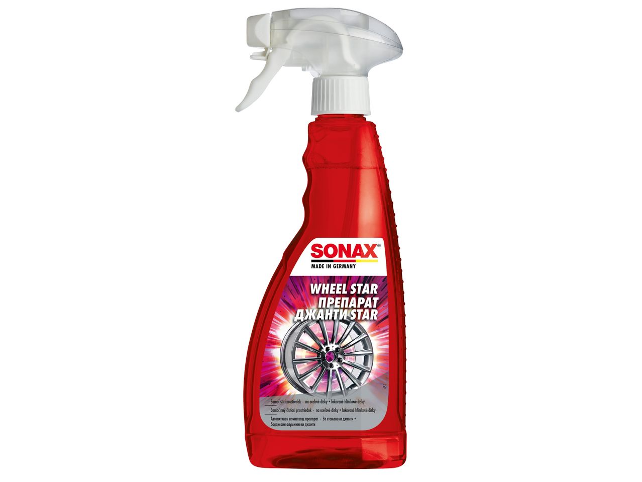 Препарат за почистване на джанти Sonax®.