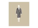 Gray bathrobe on a mannequin