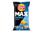 Zak geribbelde paprikachips van 185g met Nutri-Score C.