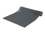 Rolled gray plastic placemats.