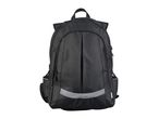 A black Crelando backpack with gray accents and mesh side pockets.