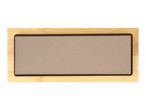 Rectangular sharpening stone with a wooden base
