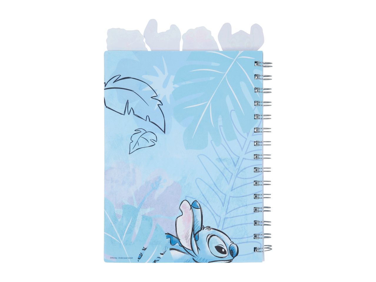 Disney Stitch notebook with cute bookmarks.