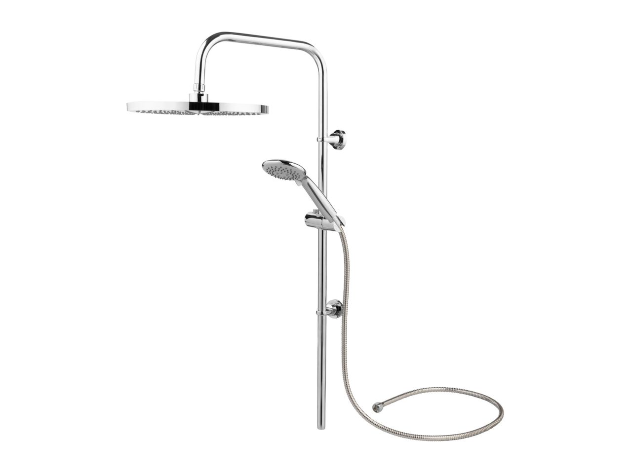 Go to full screen view: Livarno Home XXL Shower Riser Set - Chrome - Image 1