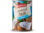 Freshoa light kokosmelk: blik met kokosnoten.