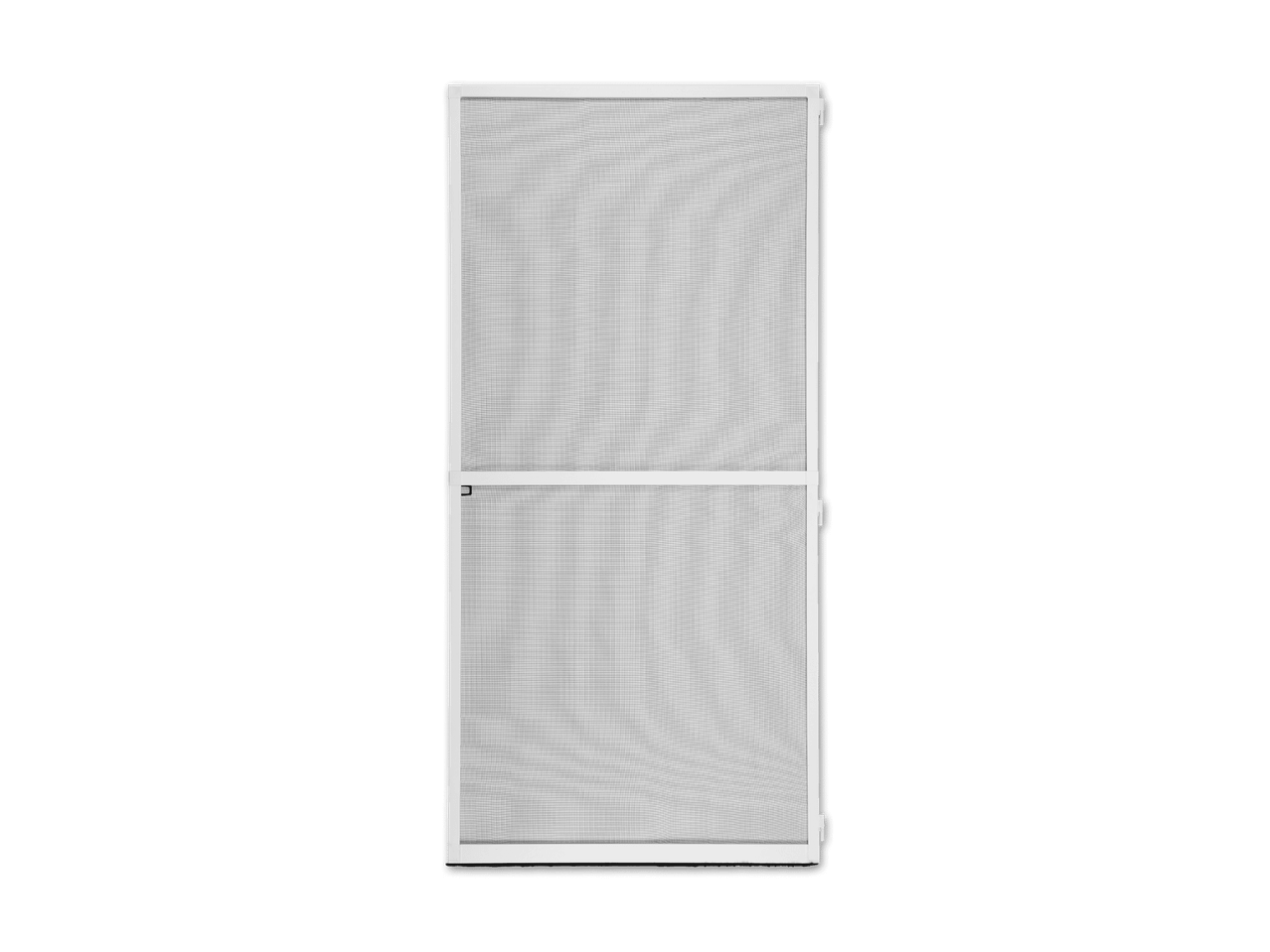 Weißer Fliegengitterrahmen mit zwei separaten, feinmaschigen Netzen