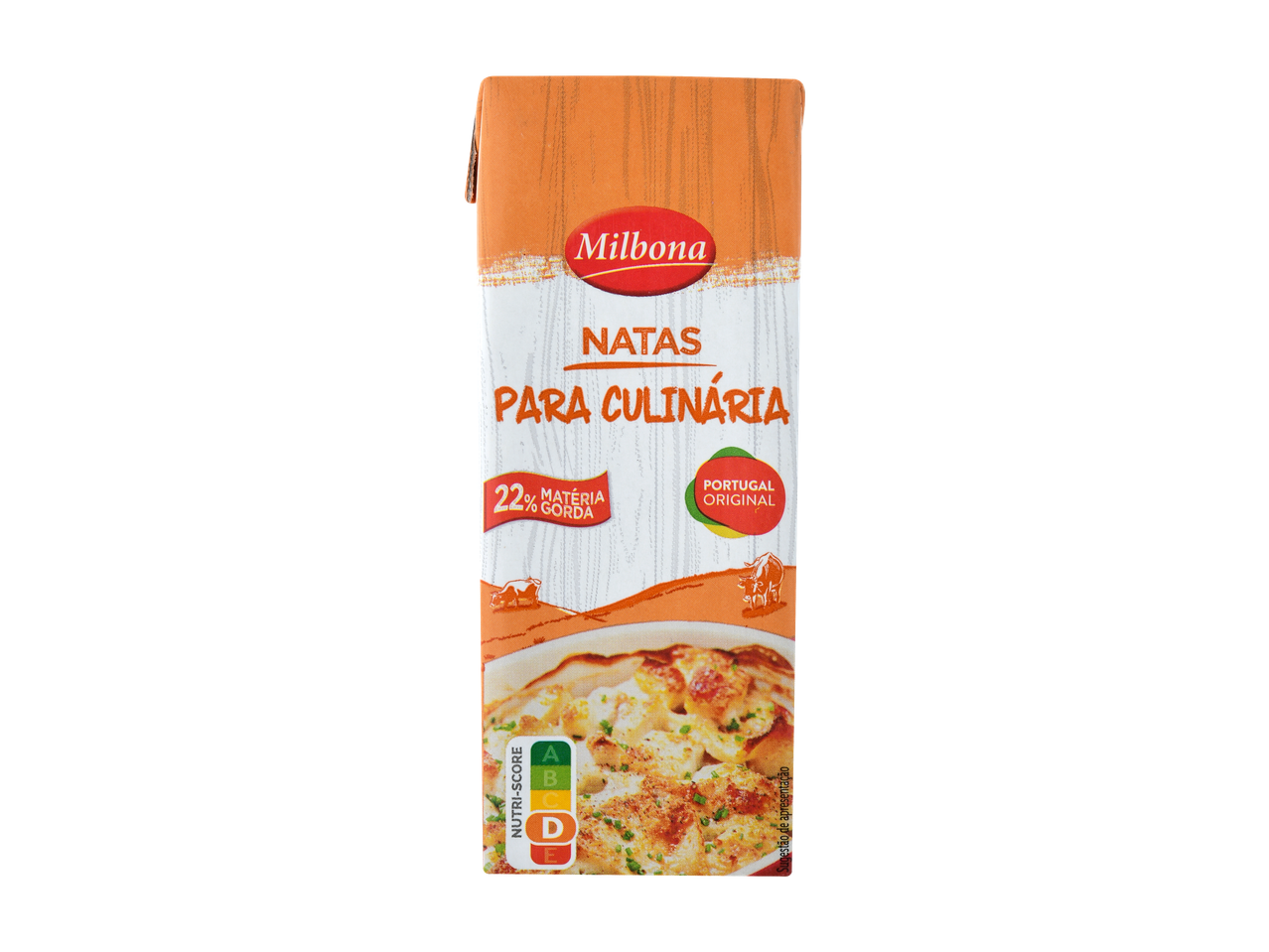 Milbona Natas para Culinária com 22% matéria gorda e Nutri-Score D.