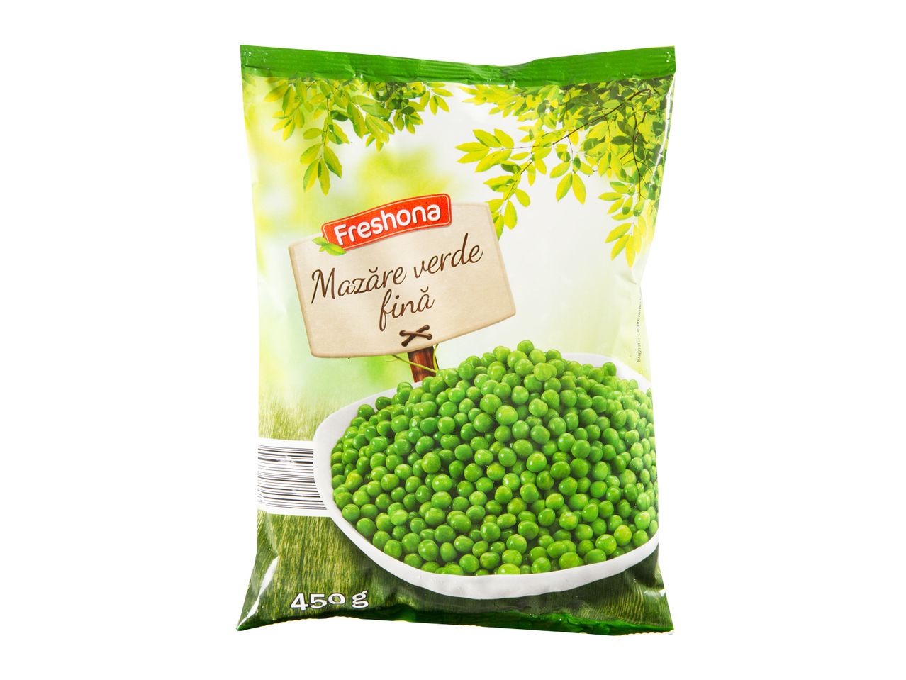 Punga de mazăre congelată Bonduelle.