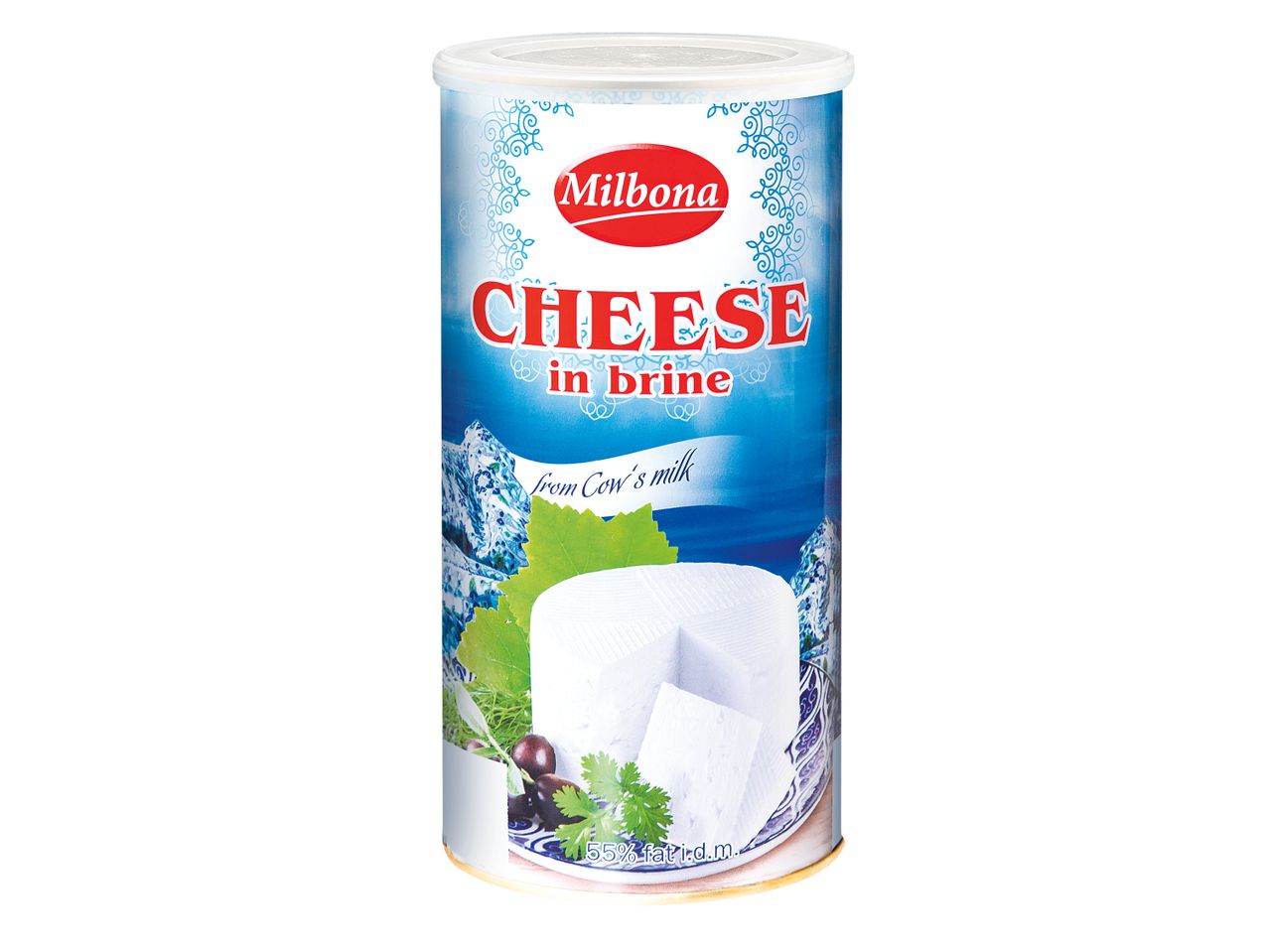 Краве сирене в саламура, Milbona, 1 kg/опаковка