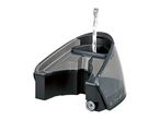 Detachable water tank of a steam generator iron being filled with water