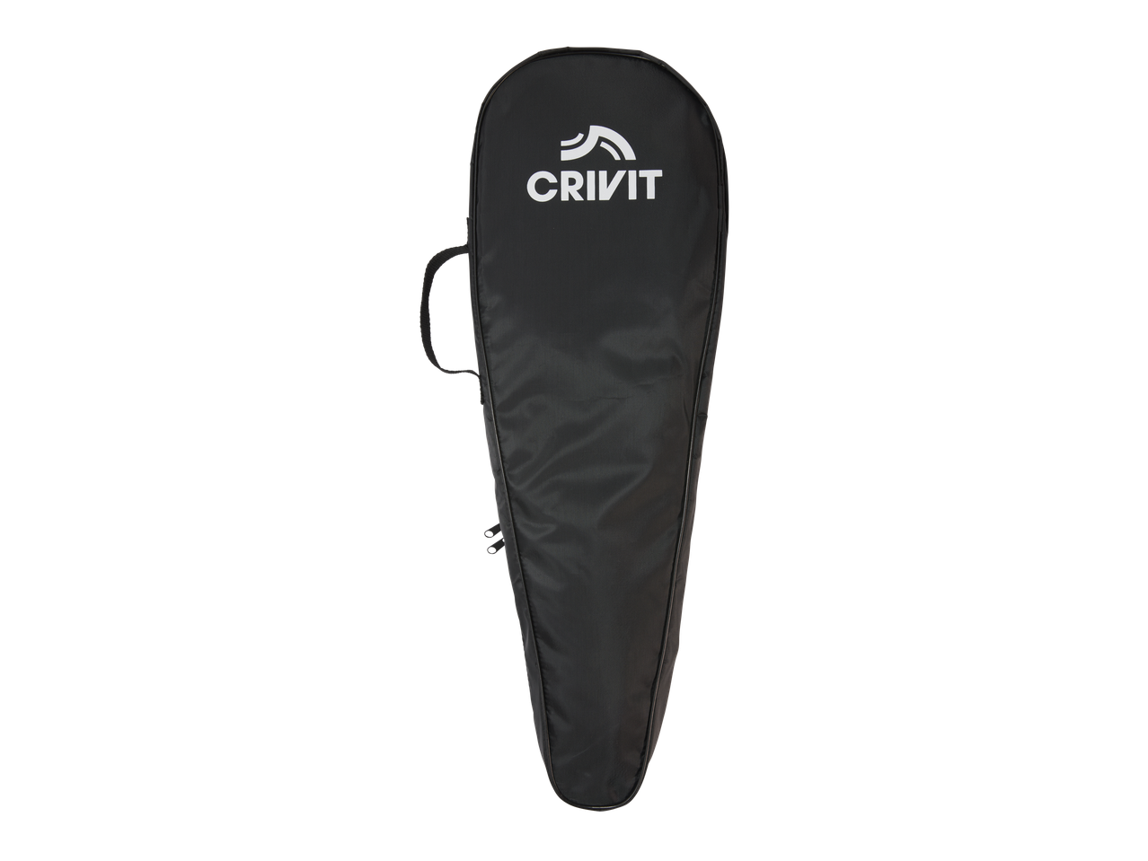 CRIVIT badminton set bag in black, featuring the brand logo.