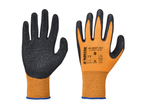 Parkside® radne rukavice u narandžastoj i crnoj boji, veličina 9, sa teksturiranom površinom.