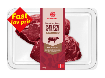 MADVÆRKET Ribeyesteak af ungkvæg