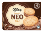 Μπισκότα Gelatelli Neo Sandwich με σοκολάτα.