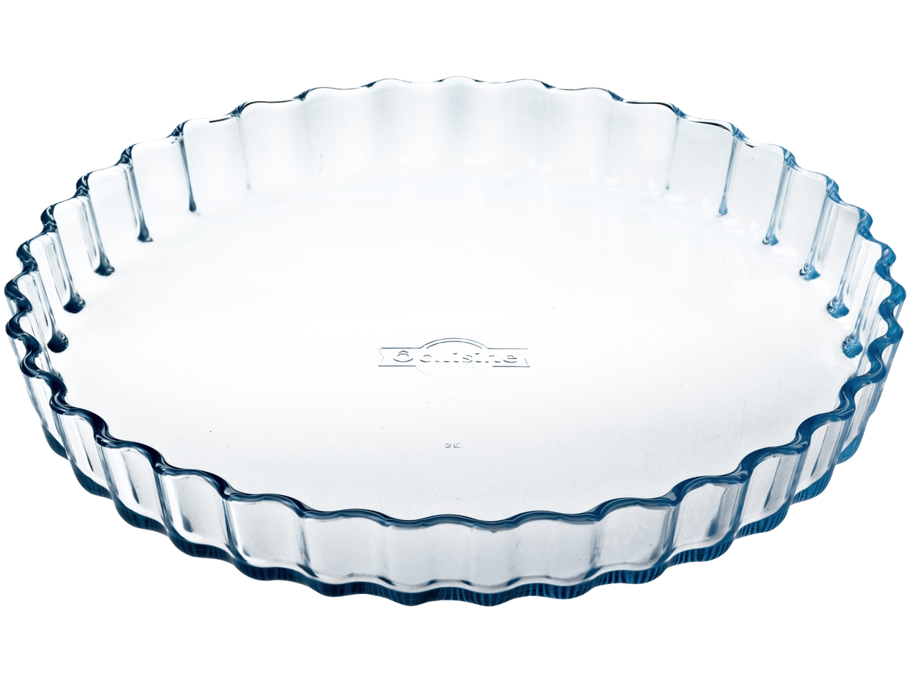 Ronde PYREX® glazen bakvorm met gegolfde randen