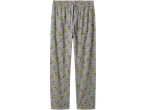 Men's grey Grinch pyjama bottoms with a repeated Grinch wearing a Santa hat pattern.