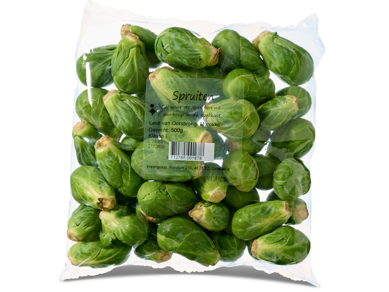 500g Marokkaanse spruitjes in zak.