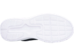 Λευκό παπούτσι Under Armour με μαύρο επάνω μέρος, από κάτω.