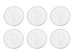 Six TRONIC CR2032 lithium batteries.